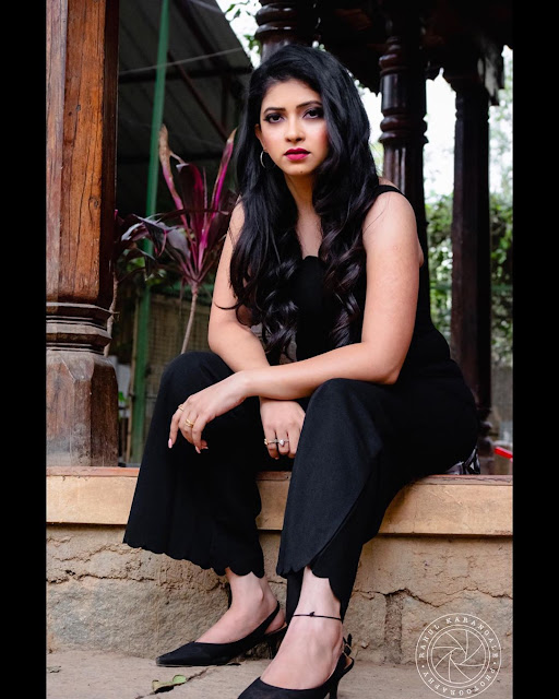 Actress Pallavi Gowda Latest Hot Pics In Black Outfits