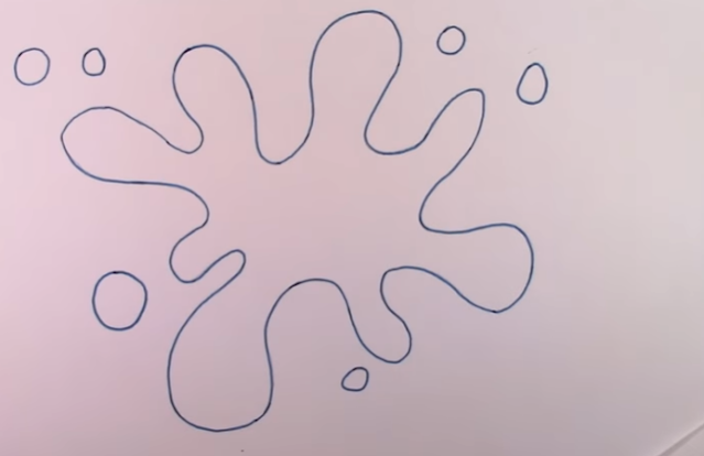 How To Draw Paint Splatter With Pencil