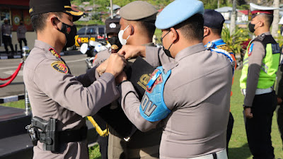 Polres Padang Panjang Laksanakan Apel Gelar Pasukan Operasi Patuh Singgalang 2022