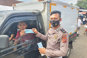 Sat Lantas Polres Ciamis Laksanakan Dimas Lantas Kalu Ini kepada Para Sopir Truck