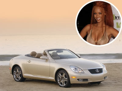 celebrity cars Tyra Banks Lexus SC