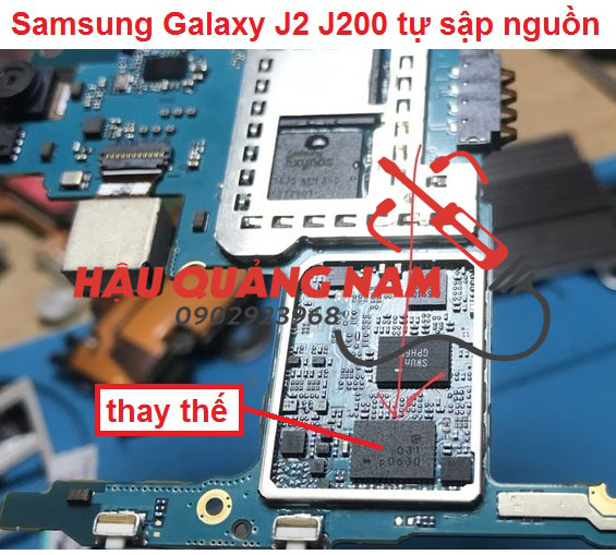 Chia sẻ Samsung Galaxy J2 J200 tự sập nguồn Ok