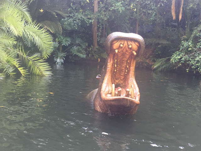 Hippo Charging Audio Animatronic Jungle Cruise Disneyland
