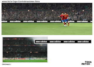 Retoque Fotográfico Adidas Silva Copa Confederaciones Valla