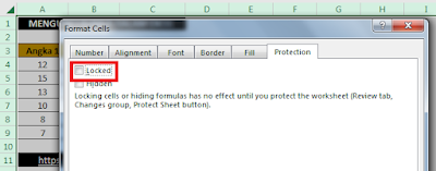 Format Cells locked cell - JurnalExcel.com