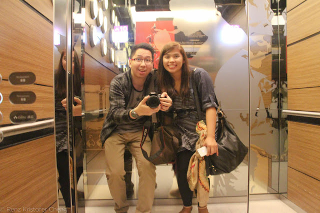 Renz Cheng and Roan Silverio in Hysan Place, Hong Kong