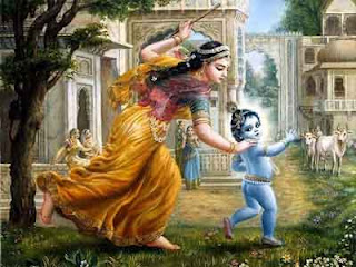 Krishna With Maa Devkiji