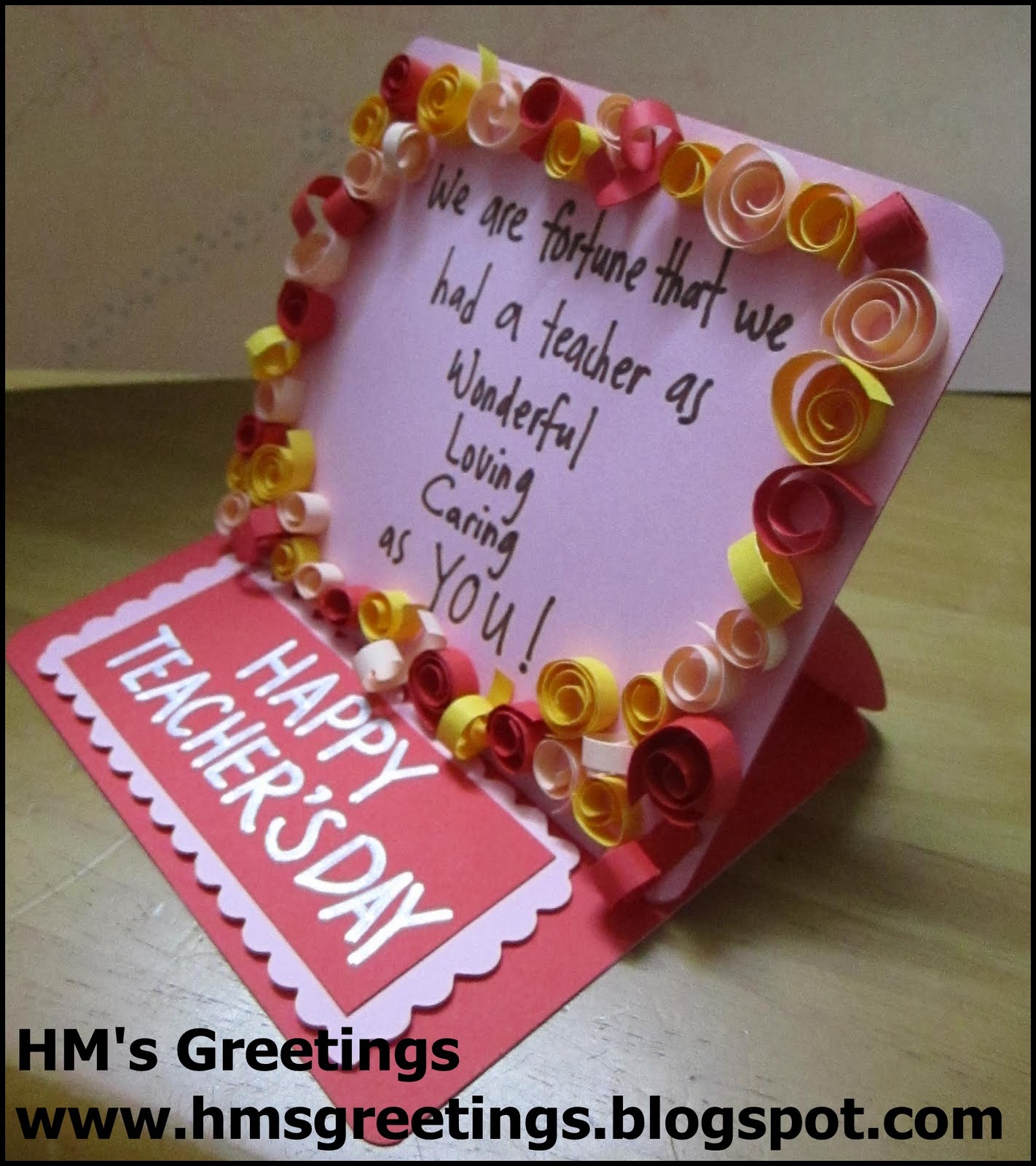 HM s Greetings Happy Teachers Day Card 1