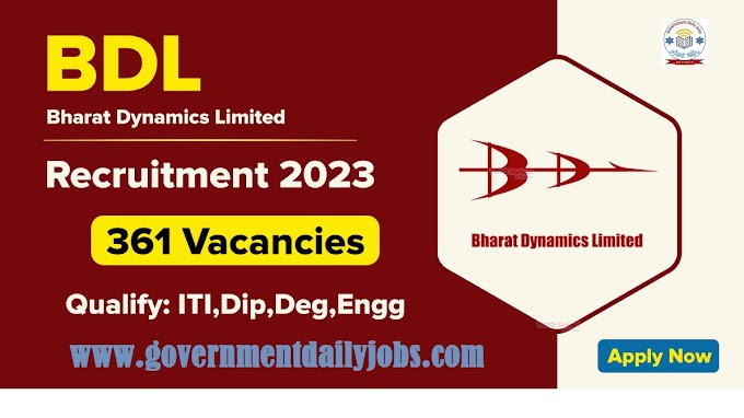 BDL RECRUITMENT 2024, 361 VACANCIES, ELIGIBILITY, FEE & APPLY ONLINE