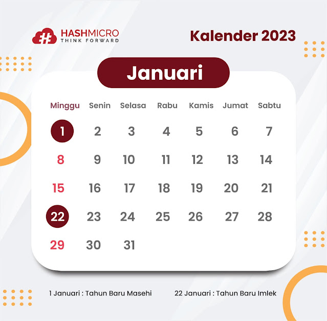 Kalender 2023 Lengkap dengan Tanggal Merah dan Cuti Bersama