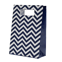 HiPP Chevron Navy Blue Party Bag, Chevron Navy Blue, Chevron Blue Party Bag, Chevron Navy Party Bag, Party&Co, HiPP, Themed Party, Baby Shower, Christening, Birthday Party, Celebration