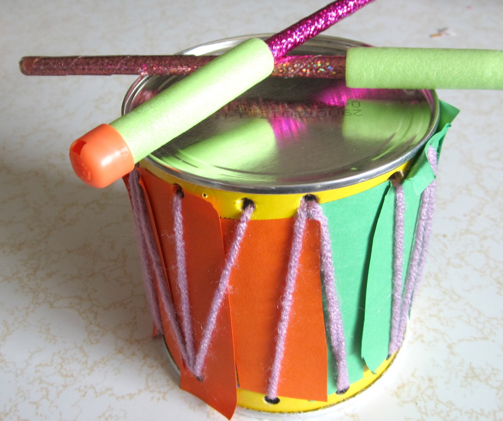 crafty couple: How to Make a Drum/Musical Instrument Set ...