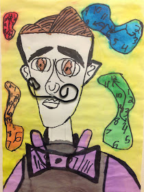 Salvador Dali's Mustache 4th Grade Art Lesson