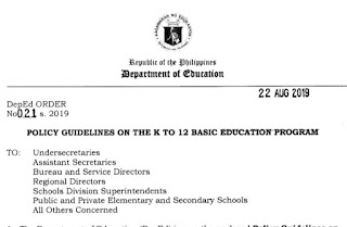 k 12 basic education curriculum