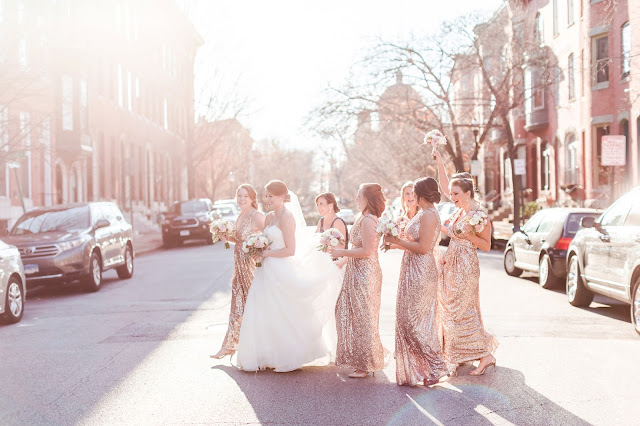 A classic formal winter wedding at the Hotel Monaco and The Belvedere in Baltimore, Maryland Photographed by Heather Ryan Photography