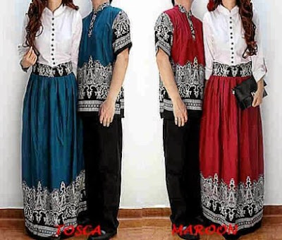 18 Contoh Baju Batik Couple Modis Lengan Panjang Untuk 