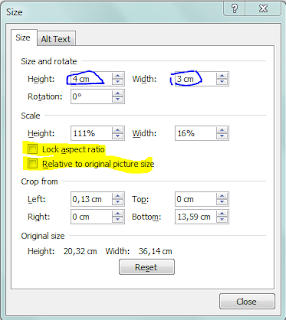 Cara merubah ukuran foto di word