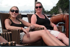 71 Jen & Lucy On Board Phoenix Moored Near Top Island In Halong Bay Vietnam August 2011 71 Jen & Lucy On Board Phoenix Moored Near Top Island In Halong Bay Vietnam August 2011