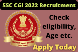 SSC CGL Recruitment 2022 / Approx. 20,000 vacancies