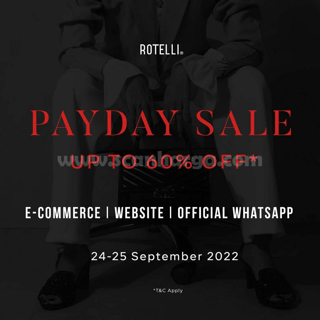 Promo ROTELLI PAYDAY SALE up to 60% Off