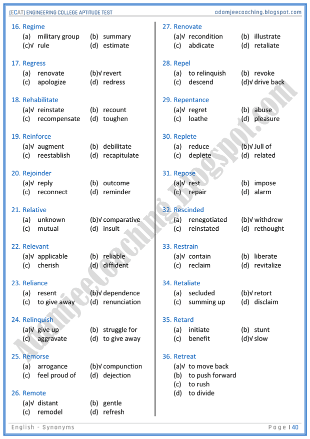 ecat-english-synonyms-mcqs-for-engineering-college-entry-test