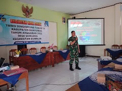Sasaran Non Fisik TMMD, Kodim Banyumas Gelar Penyuluhan Bela Negara