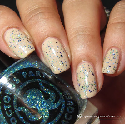 nail polish swatch of Blest be the tide that binds by indie polish maker Octopus party nail lacquer OPNL