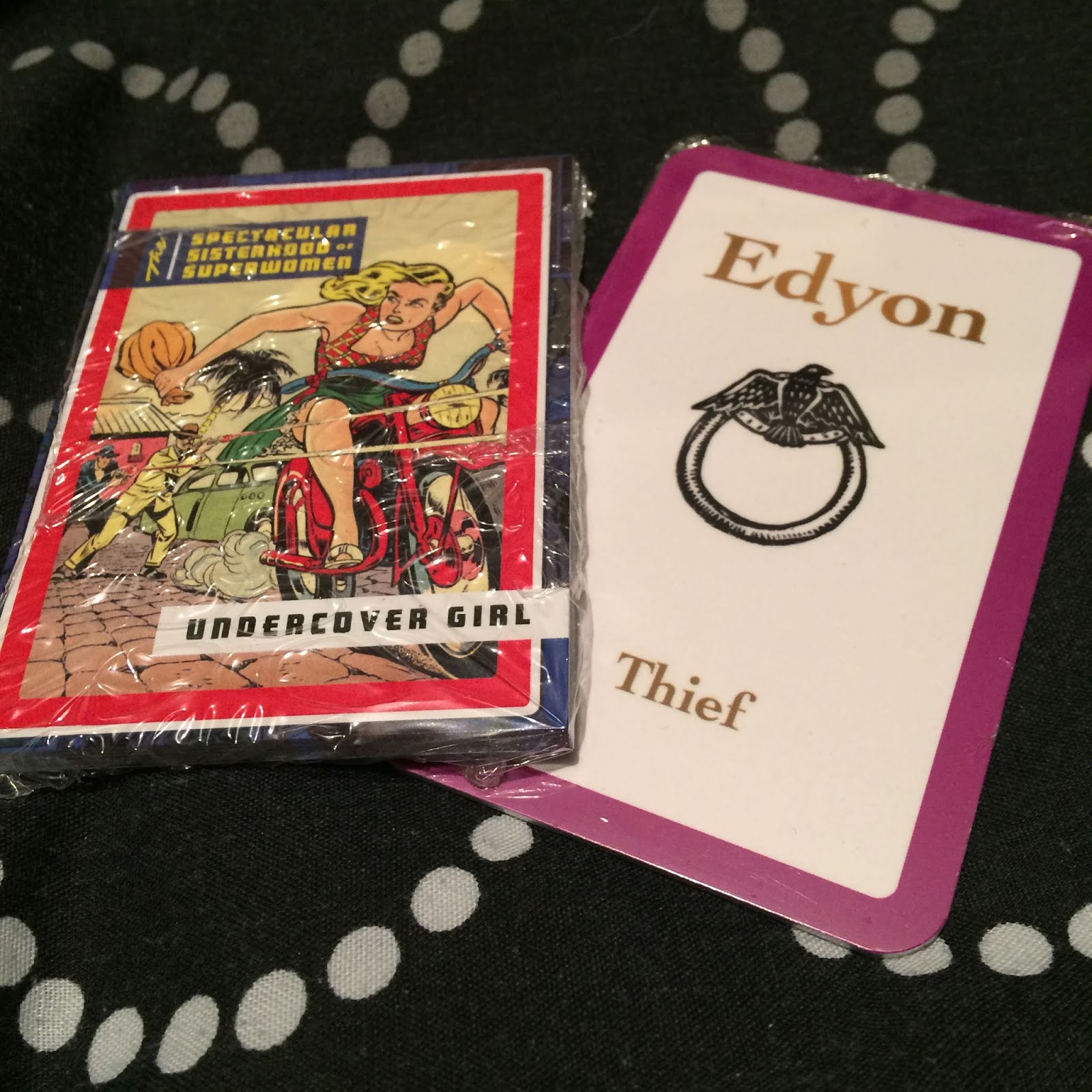 Trading cards for The Spectacular Sisterhood of Superwomen and Smoke Thieves