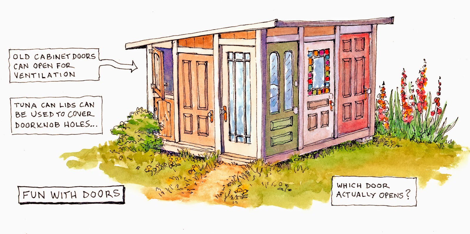 The Clubhouse Builder: Using Old Doors