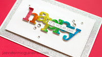 Glitter die cuts - video - Jennifer McGuire