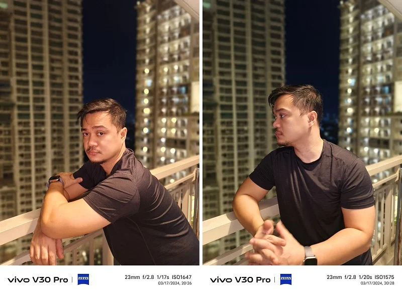 vivo V30 Pro 5G: Sample Night Portrait, Rear Camera