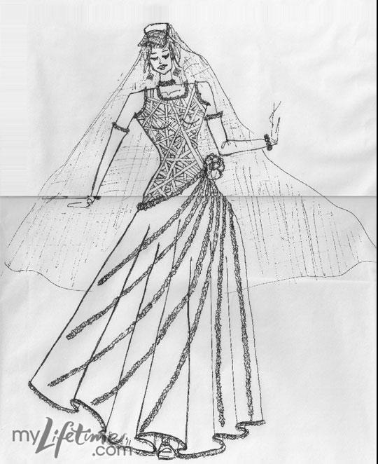 kate middleton wedding dress designer sketches. Kate#39;s wedding dress