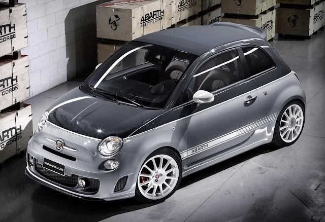 Fiat 500C Abarth Cabrio perfil frontal