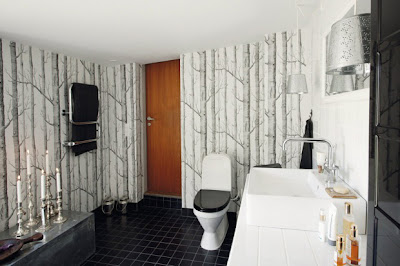 Cool Black And White Bathroom Design
