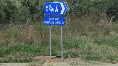 Mount Hart Road Sign
