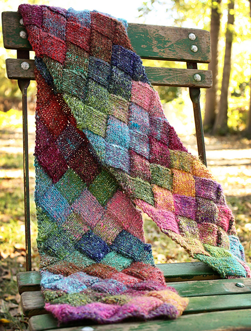 Entrelac Scarf - Free Pattern 