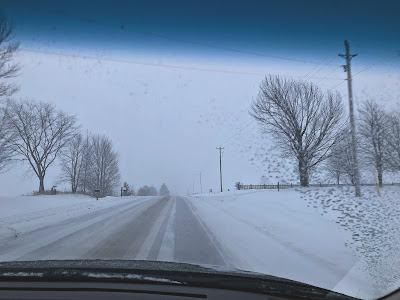 December 11, 2017 Driving to work on another stormy day.