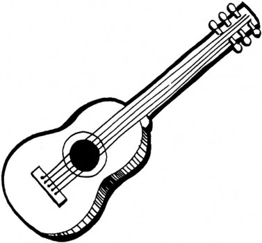 Download Coloring Pages for Kids: Guitar Coloring Pages for Kids