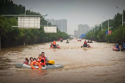 Tragedi Hujan Lebat di China: 14 Orang Tewas dan Ribuan Dievakuasi