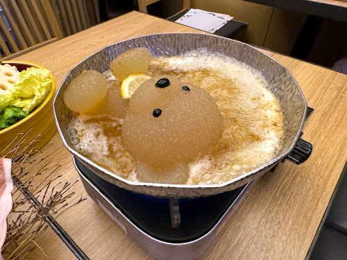 L.D.K. by Ufufu Café Metroplaza [Hong Kong, CHINA] - Kumachan Onsen's cute teddy bear hot pot Classic Kumachan Set