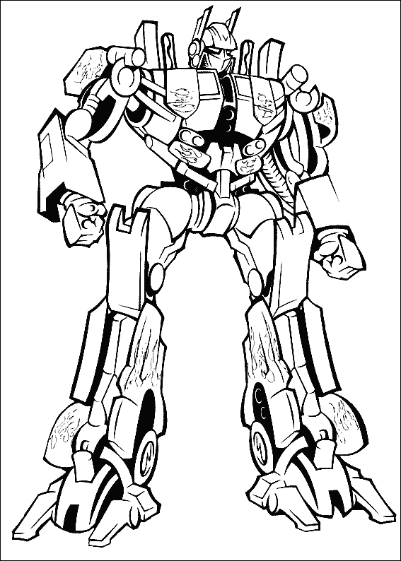 Transformer Coloring Pages Free 3