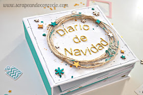 Tutorial Scrapboking Diario de Navidad