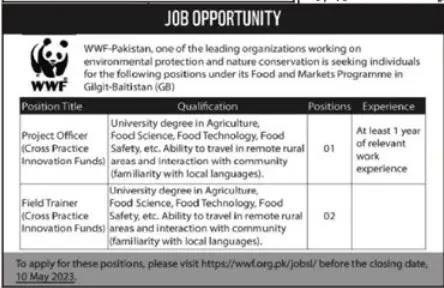 Private Jobs WWF Pakistan Gilgit Baltistan Jobs 2023