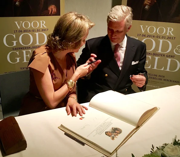 King Philippe and Queen Mathilde visits exhibition of  'The Birth of Capitalism - The Golden age of Flanders' in Ghent.