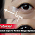 How Use Scotch Tape For Perfect Winged Eyeliner