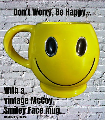 Vintage McCoy Smiley Face Mug