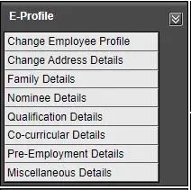 IFMS MP Treasury > HRMIS > ESS > Employee Profile Update