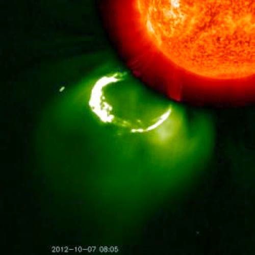 Giant Ufo Near Sun When Prominence Breaks Away From The Sun October 2012