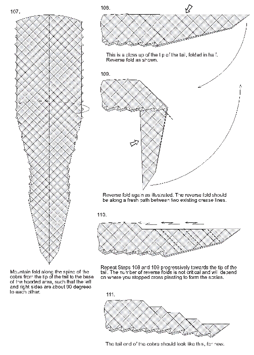 Origami Instructions King Cobra