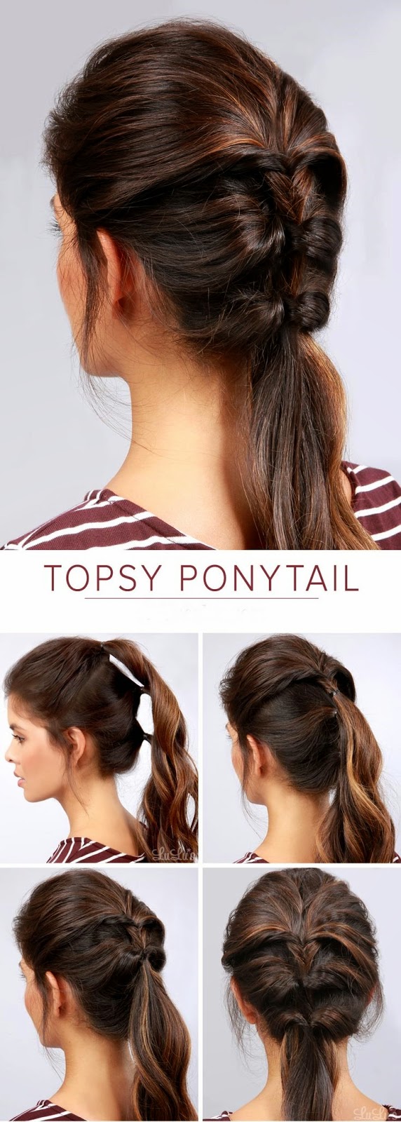 Hairstyles And Women Attire Summer Hair Styles Funky Ponytail